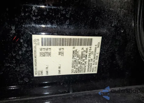 2017 Nissan Maxima 3.5S из США, поврежденный, VIN 1N4AA6AP3HC396764